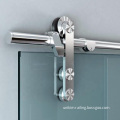 Shower room glass sliding door hardware fittings system